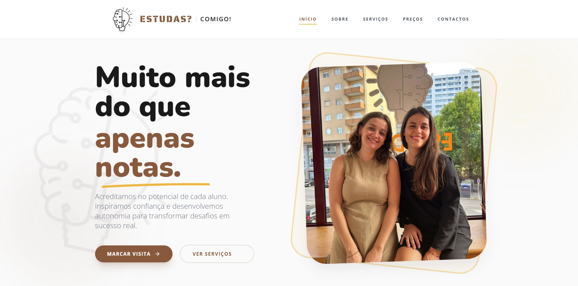 Estudas Comigo Website